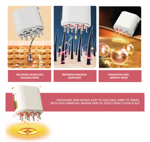 CATALYST CORNER™️ - Red Light Therapy Electric Scalp Massager And Hair Oil Applicator